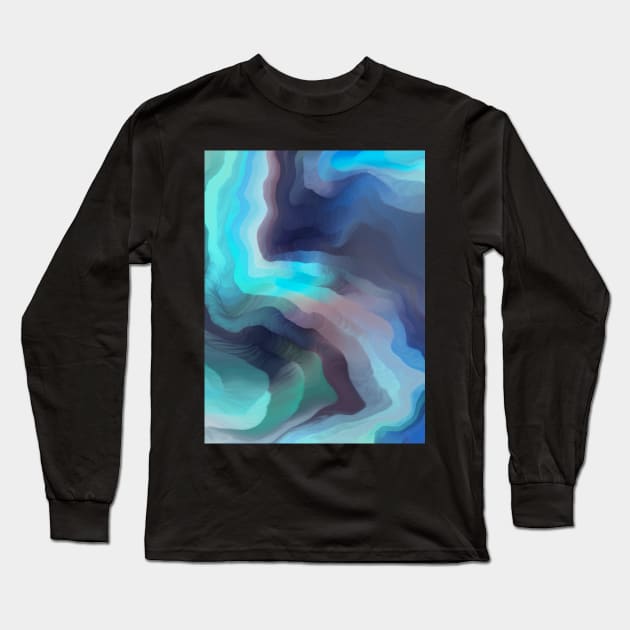 Abstract saturated swell Long Sleeve T-Shirt by mmartabc